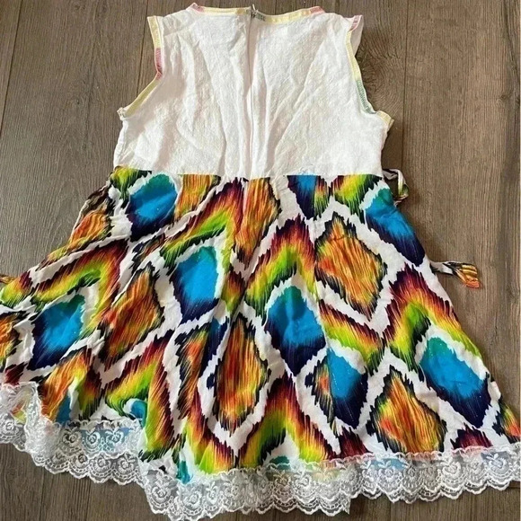 ❤️2/$25❤️Pretty Girls Skirts-Hand made-Embroidered Camel- Rayon and Cotton Blend - Picture 4 of 8